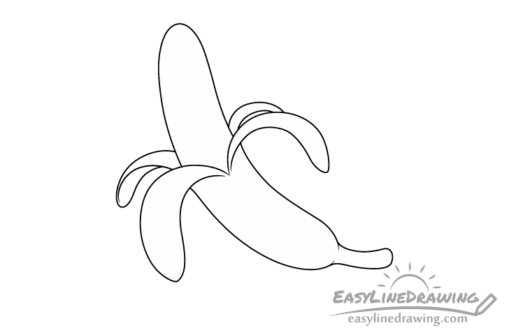 banan background peel strips drawing banan background peel strips drawing