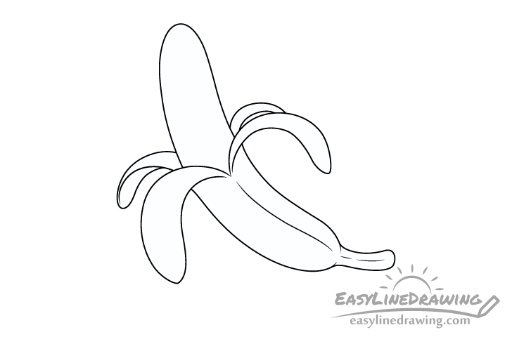 banana peel edge drawing banana peel edge drawing
