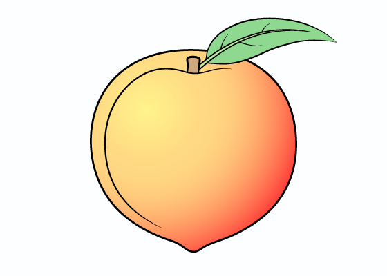 Peach drawing tutorial