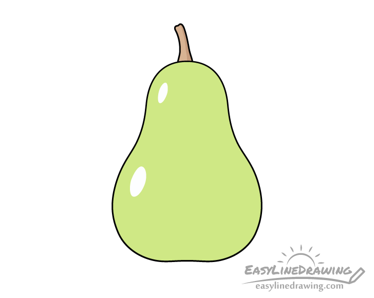 pear drawing coloring pear drawing coloring