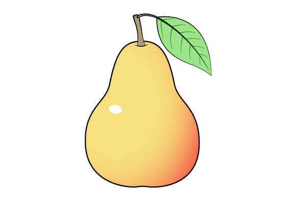 Pear drawing tutorial