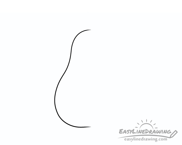 pear half drawing pear half drawing