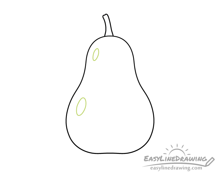pear reflections drawing pear reflections drawing