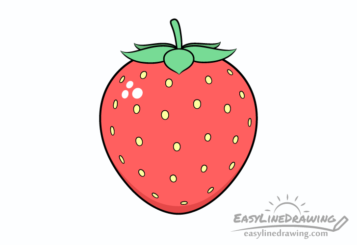 Strawberry drawing