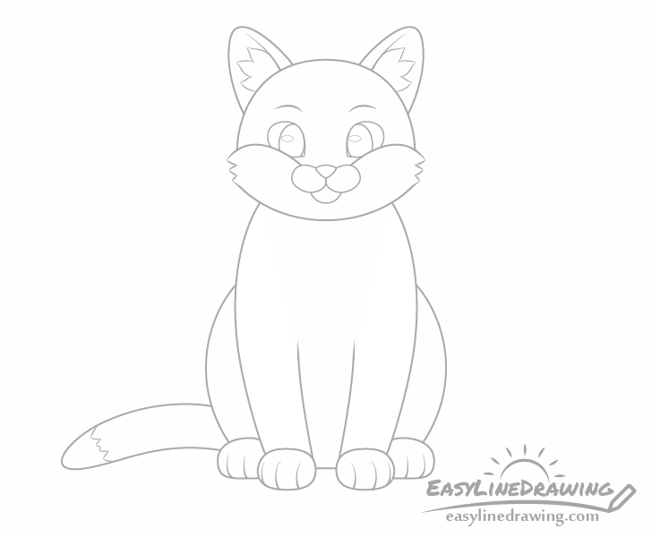 Cat fur drawing