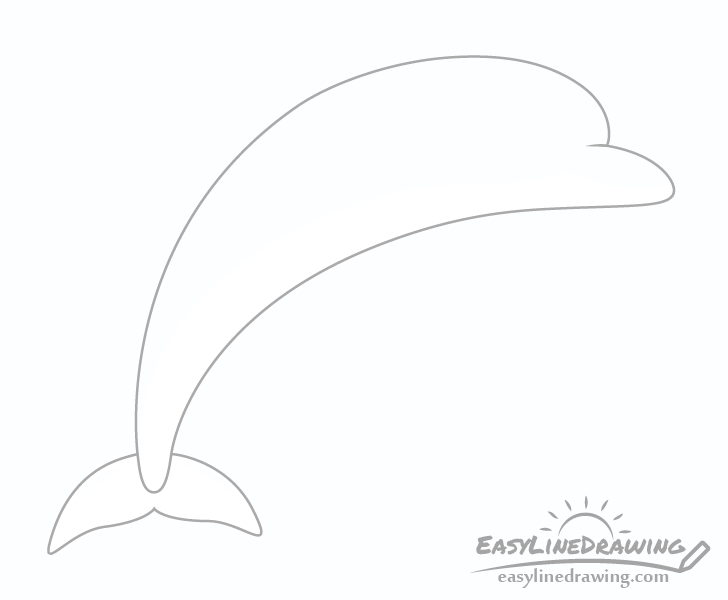 Dolphin tail drawing