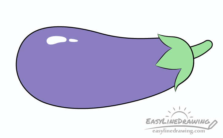 Eggplant drawing