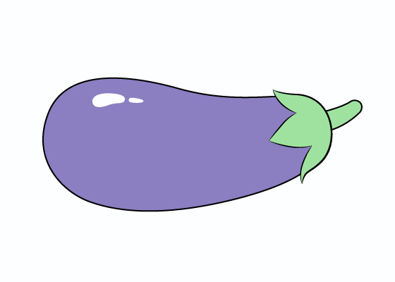 How To Draw Brinjal For Kids  Howtodrawpics