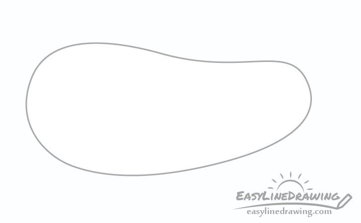 Eggplant outline drawing