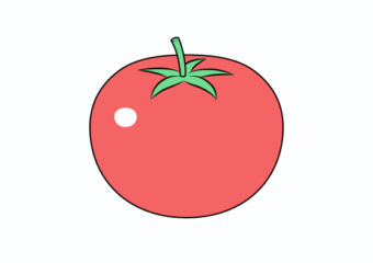 Tomato drawing tutorial