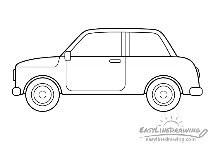 Car line drawing