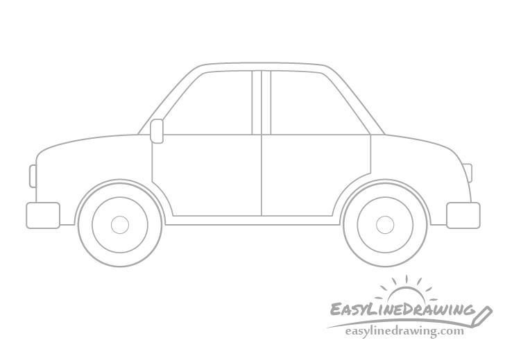 car drawing for beginners