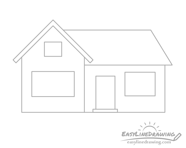 Drawing House 66531 Buildings and Architecture  Printable coloring pages