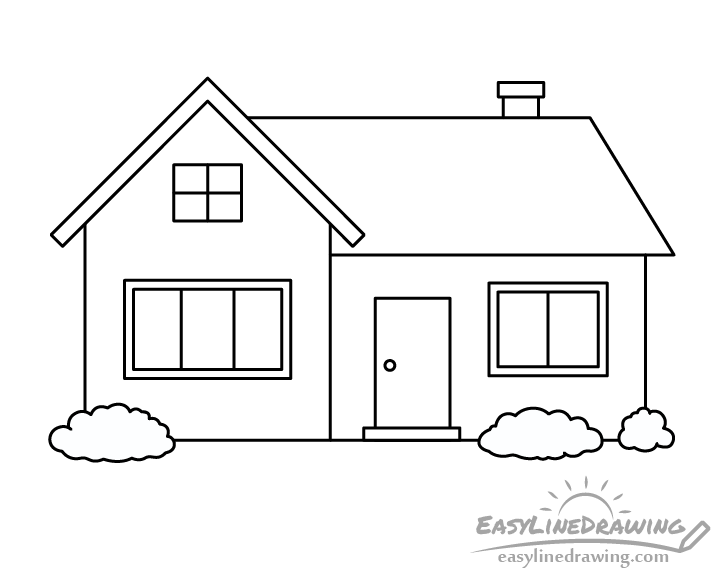 Featured image of post House Sketch Drawing Easy / Learn how you can draw different animals step by step.