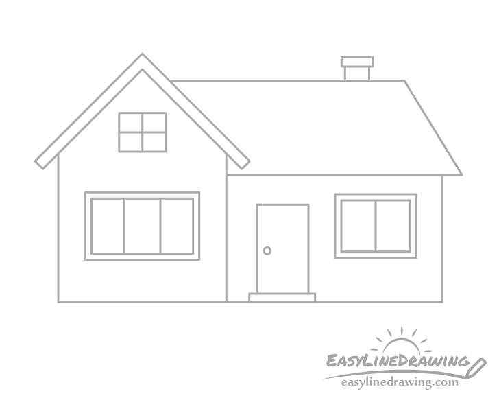 House window frames drawing