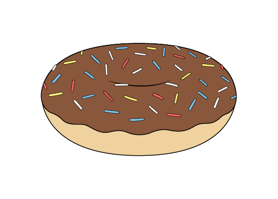 Doughnut drawing tutorial