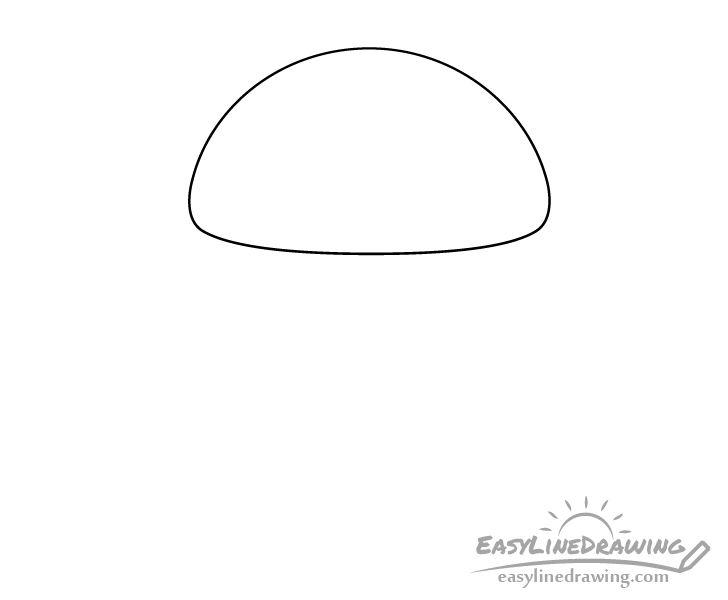 Mushroom cap drawing