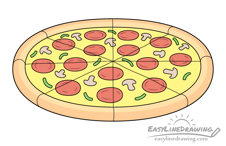 Pizza drawing