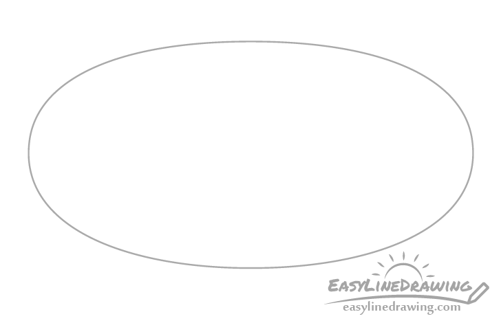 Pizza outline drawing