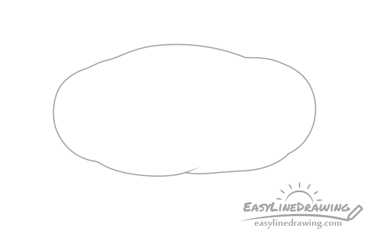 Potato outline drawing