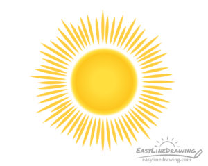 How to Draw the Sun in Different Ways - EasyLineDrawing