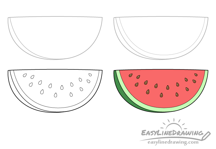 Featured image of post Watermelon Slice Drawing Realistic Hillberry about the author a natural ability and hillberry s life