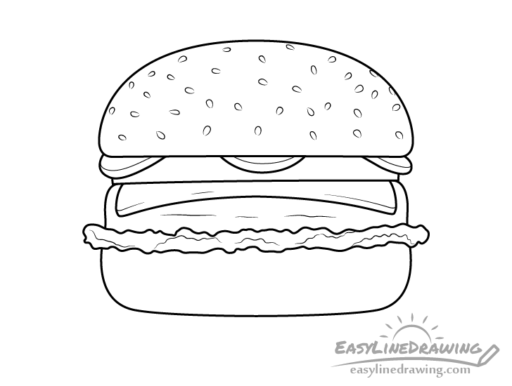 Burger drawing