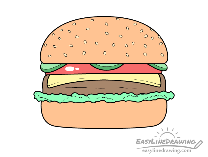 Burger drawing