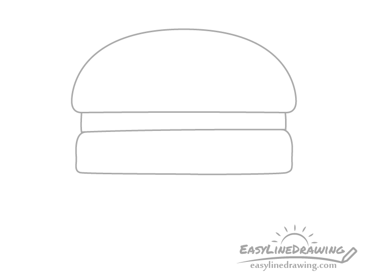 Burger patty drawing