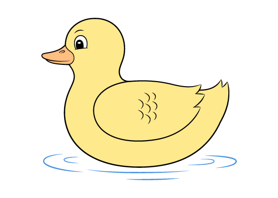 Duck drawing tutorial