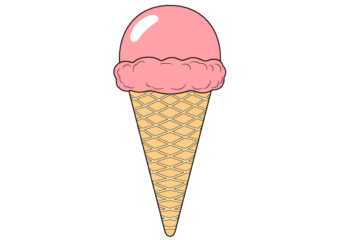 Ice cream cone drawing tutorial