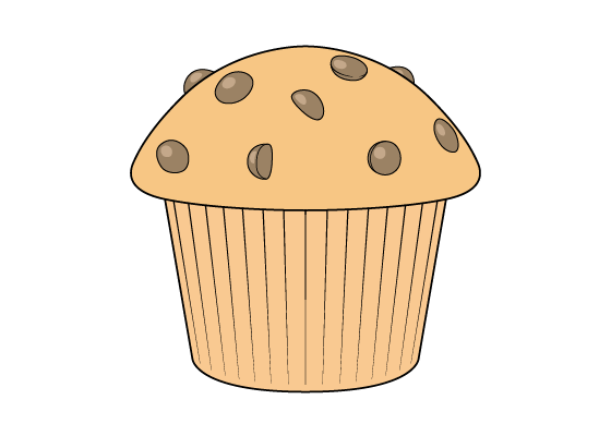 Muffin drawing tutorial