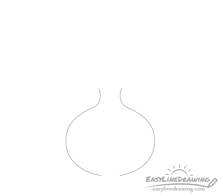 Onion bulb shape drawing