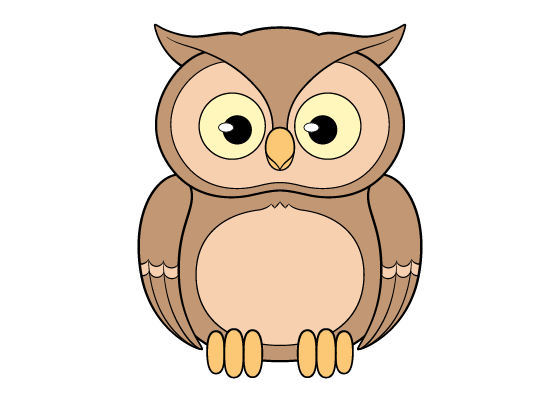 Owl drawing tutorial