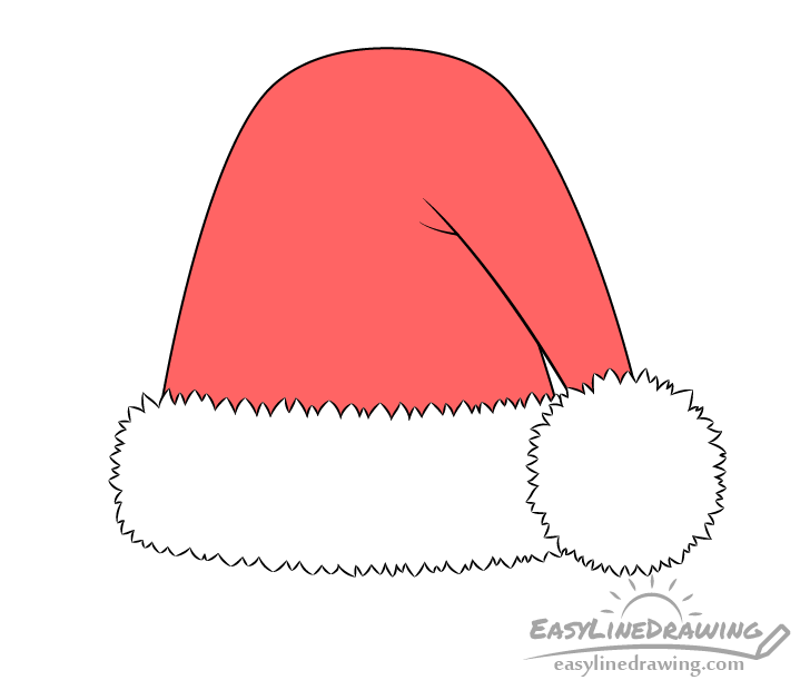 Santa hat drawing