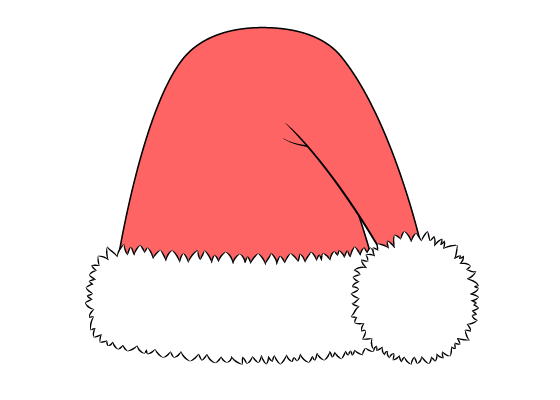 Santa hat drawing tutorial