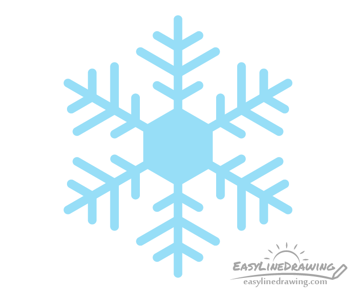 Snowflake drawing