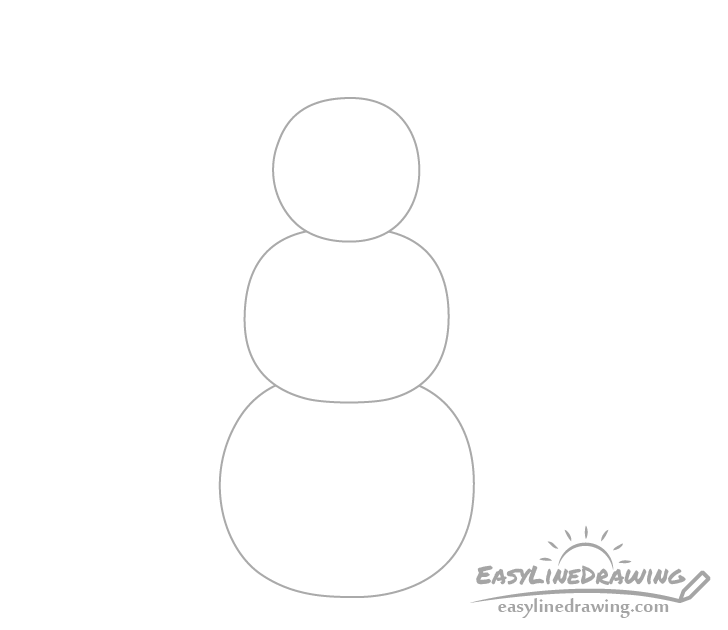 Snowman body drawing