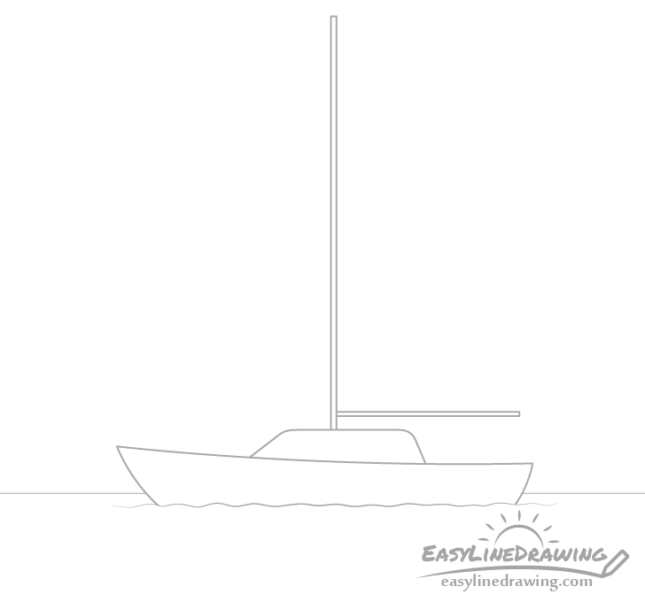 Boat mast drawing