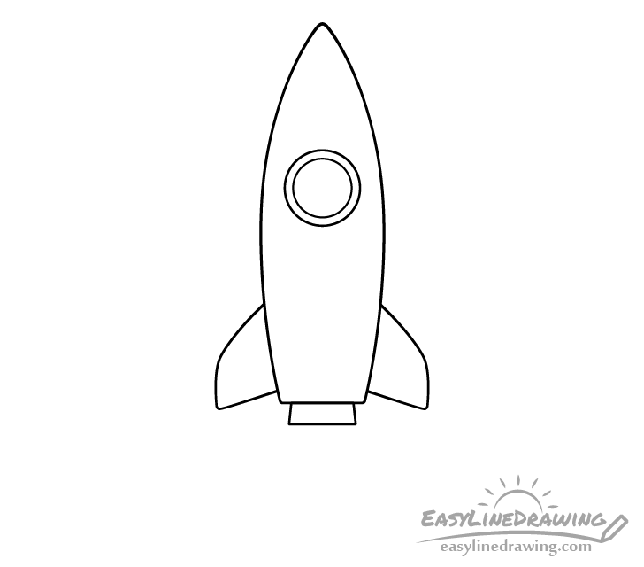 Rocket exhaust drawing