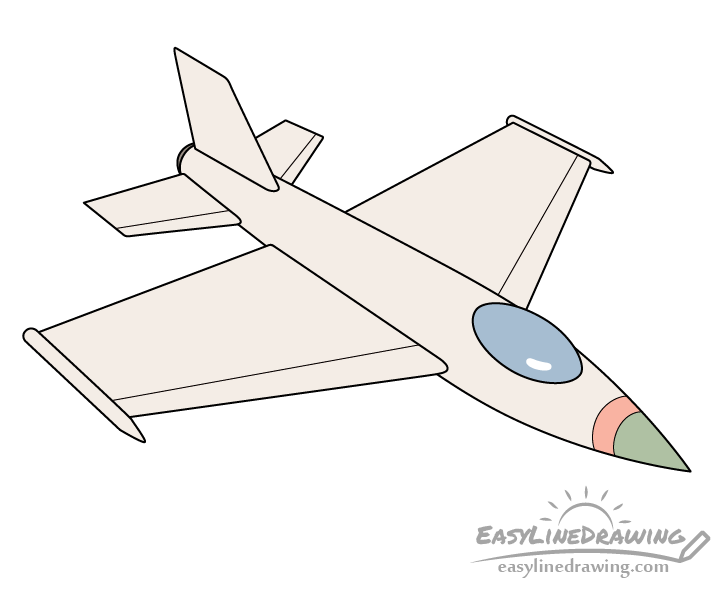 Fighter Plane Coloring Book. Airplane Drawing for Coloring for Kids and  Kids. Sketch Drawing for Coloring. Fighter. Vector Stock Vector -  Illustration of armed, airborne: 247634398