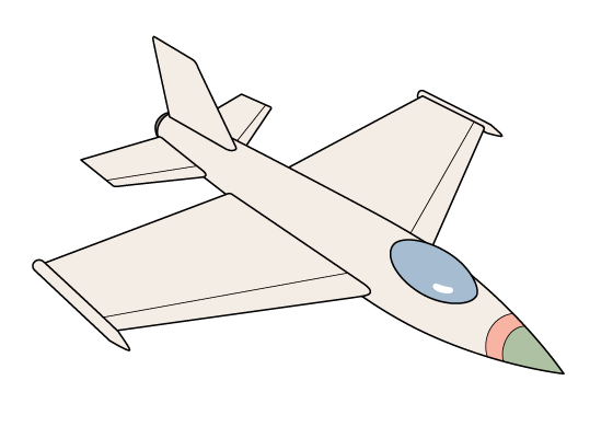 Fighter jet drawing tutorial