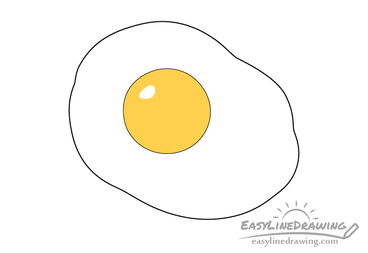 Fried egg yolk coloring