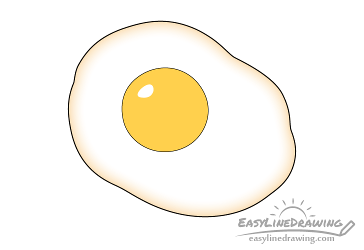 Fried egg edges coloring