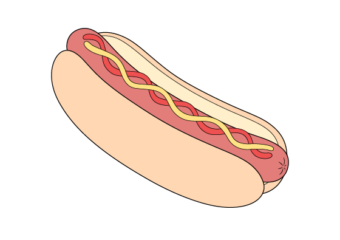 How to Draw a Hot Dog Step by Step