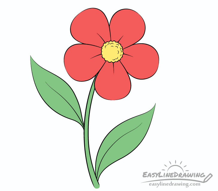 12 Flower Drawing Easy Tutorials For Beginners To Draw