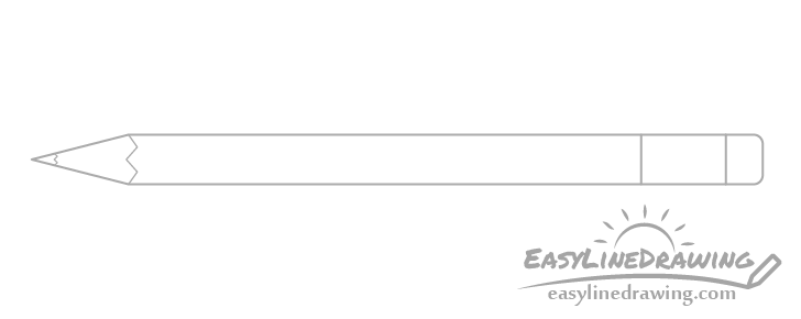 Drawing of eraser holder