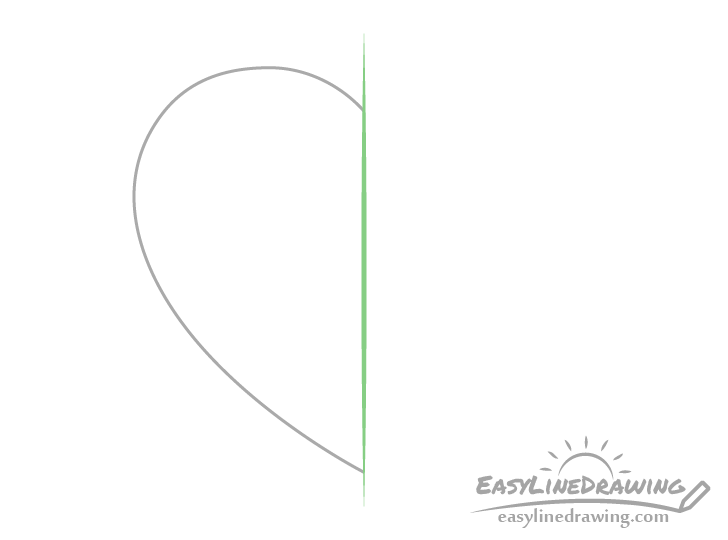 how to draw a heart step by step easylinedrawing