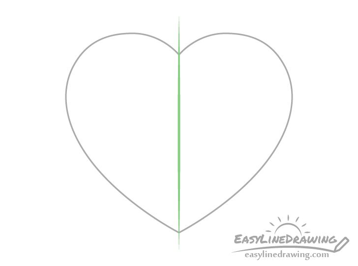 Heart outline drawing