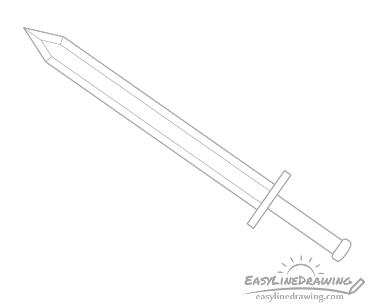 Sword edge corners drawing